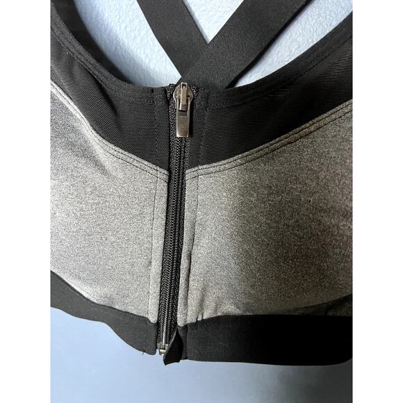 Avia Small A-C Zip up Front Built in Padding Sports Bra - Picture 2 of 7